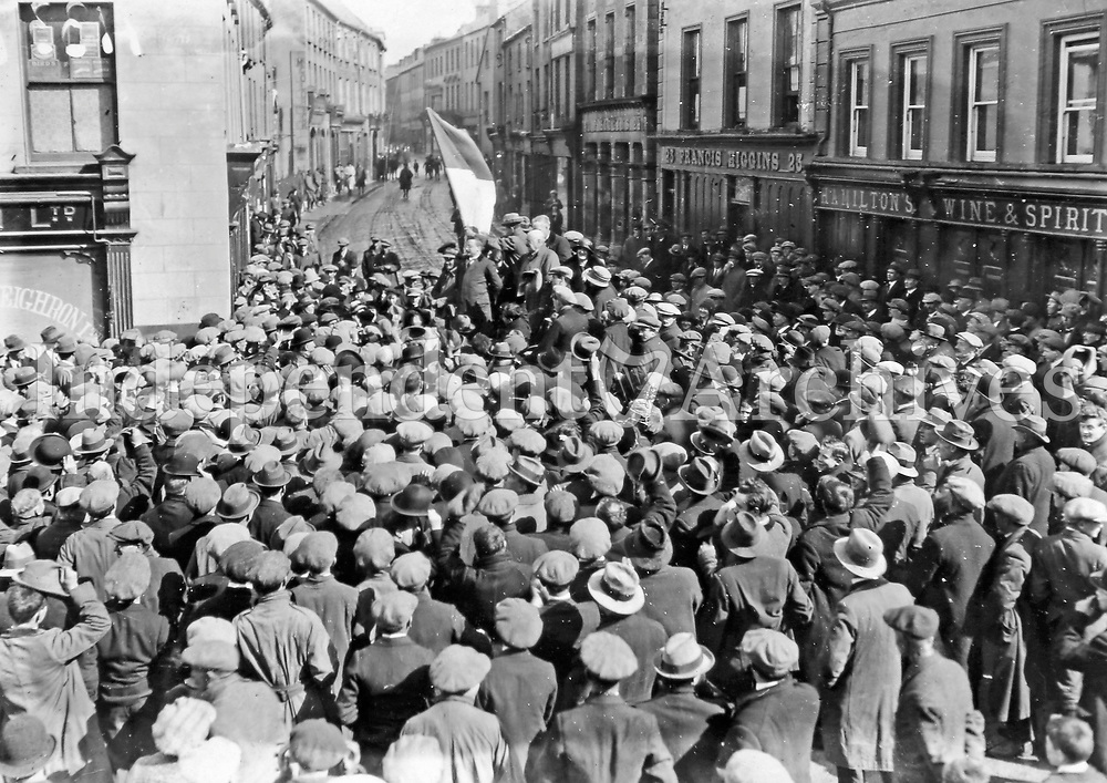 Arthur Griffith addresses an election meeting in Sligo Town, 1922