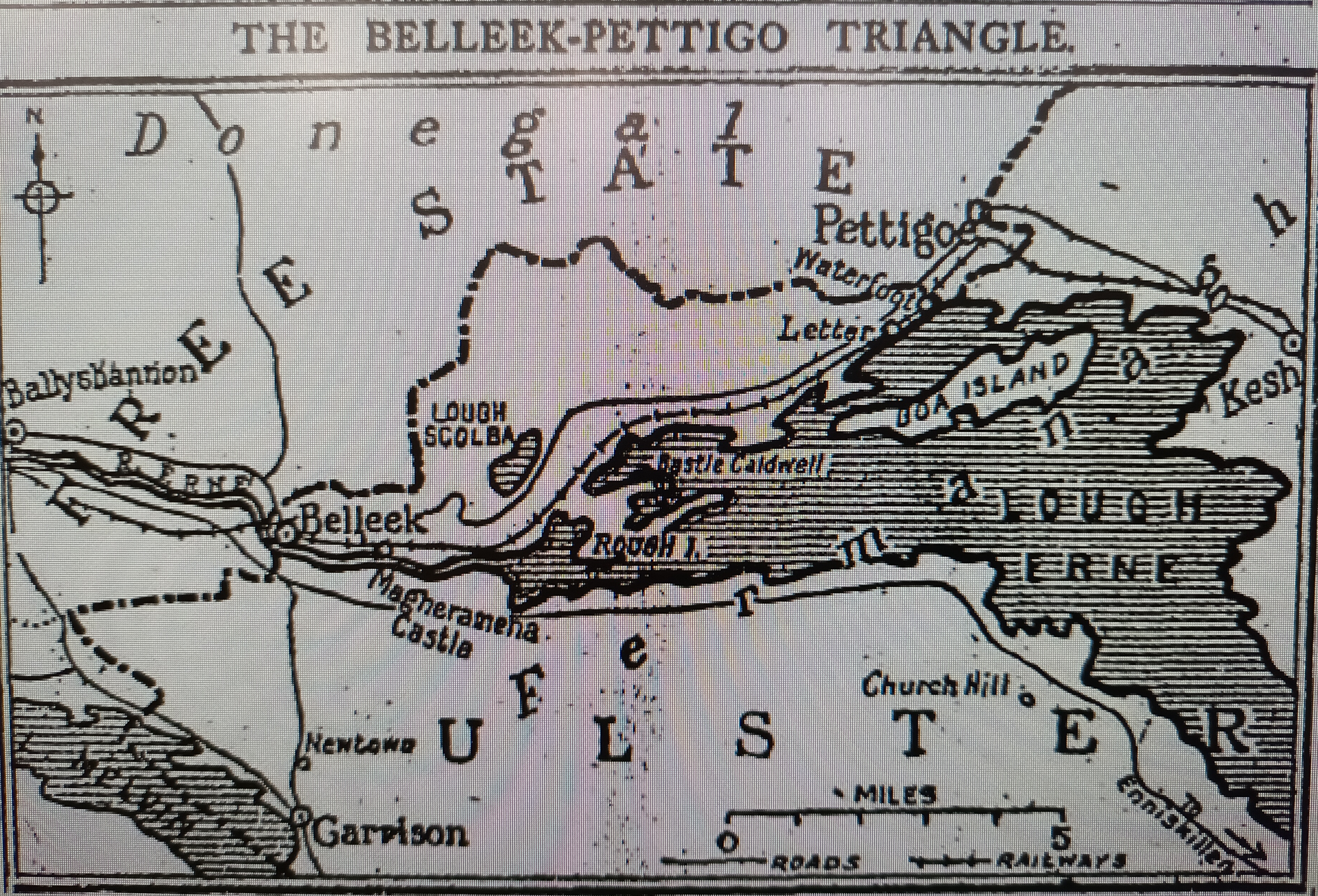 Pettigo map